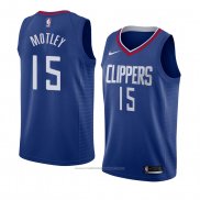 Maillot Los Angeles Clippers Johnathan Motley #15 Icon 2018 Bleu