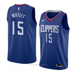 Maillot Los Angeles Clippers Johnathan Motley #15 Icon 2018 Bleu