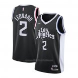 Maillot Los Angeles Clippers Kawhi Leonard #2 Ville 2020-21 Noir