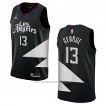 Maillot Los Angeles Clippers Paul George #13 Statement 2022-23 Noir