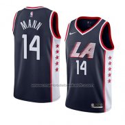 Maillot Los Angeles Clippers Terance Mann #14 Ville 2019 Bleu