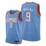 Maillot Los Angeles Clippers Tyrone Wallace #9 Ville Edition Bleu