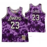 Maillot Los Angeles Laker LeBron James #23 Galaxy Volet