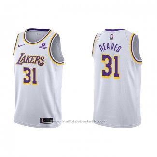 Maillot Los Angeles Lakers Austin Reaves #31 Association 2021-22 Blanc