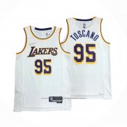 Maillot Los Angeles Lakers Juan Toscano-Anderson #95 Association 2021-22 Blanc