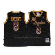 Maillot Los Angeles Lakers Kobe Bryant #8 Retro Noir