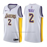Maillot Los Angeles Lakers Lonzo Ball #2 2017-18 Blanc