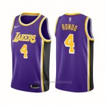 Maillot Los Angeles Lakers Rajon Rondo #4 Statement 2021-22 Volet