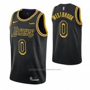 Maillot Los Angeles Lakers Russell Westbrook #0 Ville Noir
