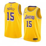 Maillot Los Angeles Lakers Wagner Moritz #15 Icon 2018-19 Jaune