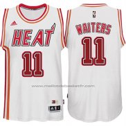 Maillot Miami Heat Dion Waiters #11 Retro Blanc