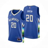Maillot Milwaukee Bucks A.J. Green #20 Ville 2022-23 Bleu
