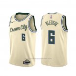 Maillot Milwaukee Bucks Eric Bledsoe #6 Ville 2019-20 Creme