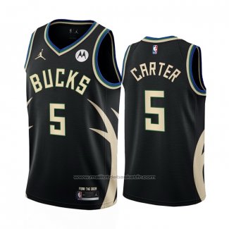 Maillot Milwaukee Bucks Jevon Carter #5 Statement 2022-23 Noir