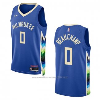 Maillot Milwaukee Bucks Marjon Beauchamp #0 Ville 2022-23 Bleu