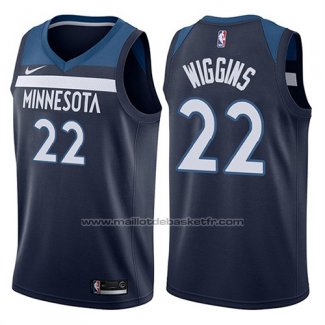 Maillot Minnesota Timberwolves Andrew Wiggins #22 2017-18 Bleu