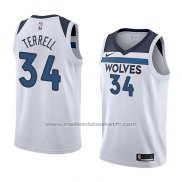 Maillot Minnesota Timberwolves Jared Terrell #34 Association 2018 Blanc