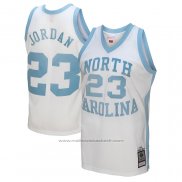 Maillot NCAA North Carolina Tar Heels Michael Jordan #23 Mitchell & Ness 1983-84 Blanc