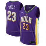 Maillot New Orleans Pelicans Davis #23 Ville 2017-18 Volet