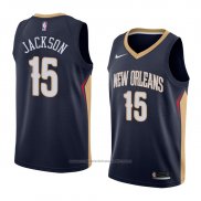 Maillot New Orleans Pelicans Frank Jackson #15 Icon 2018 Bleu