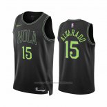 Maillot New Orleans Pelicans Jose Alvarado #15 Ville 2023-24 Noir