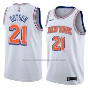 Maillot New York Knicks Damyean Dotson #21 Statement 2018 Blanc