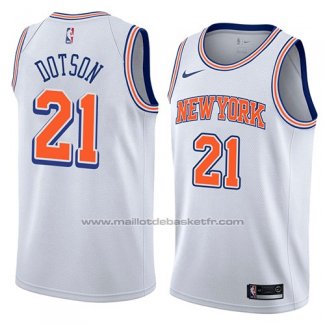 Maillot New York Knicks Damyean Dotson #21 Statement 2018 Blanc
