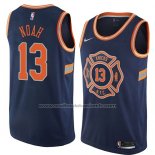 Maillot New York Knicks Joakim Noah #13 Ville 2018 Bleu