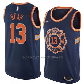 Maillot New York Knicks Joakim Noah #13 Ville 2018 Bleu