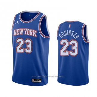 Maillot New York Knicks Mitchell Robinson #23 Statement 2020-21 Bleu