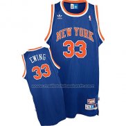 Maillot New York Knicks Patrick Ewing #33 Retro Bleu