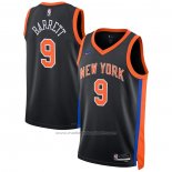 Maillot New York Knicks RJ Barrett #9 Ville 2022-23 Noir