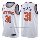 Maillot New York Knicks Ron Baker #31 Association 2017-18 Blanc