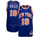 Maillot New York Knicks Willis Reed #19 Retro Bleu