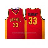 Maillot Oak Hill Kevin Durant #33 Rouge
