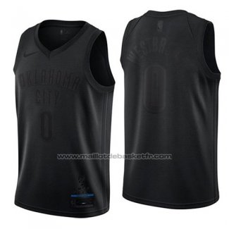 Maillot Oklahoma City Thunder Russell Westbrook #0 MVP Noir