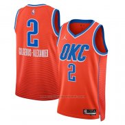 Maillot Oklahoma City Thunder Shai Gilgeous-Alexander #2 Statement Orange