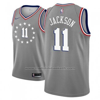 Maillot Philadelphia 76ers Demetrius Jackson #11 Ville 2018-19 Gris