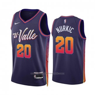 Maillot Phoenix Suns Jusuf Nurkic #20 Ville 2023-24 Volet