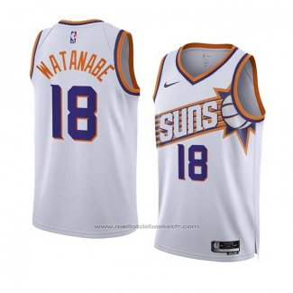 Maillot Phoenix Suns Yuta Watanabe #18 Association 2023-24 Blanc