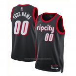 Maillot Portland Trail Blazers Personnalise Ville 2021-22 Noir