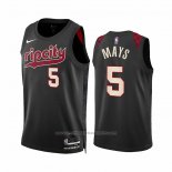 Maillot Portland Trail Blazers Skylar Mays #5 Ville 2023-24 Noir