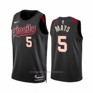 Maillot Portland Trail Blazers Skylar Mays #5 Ville 2023-24 Noir