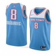 Maillot Sacramento Kings Bogdan Bogdanovic #8 Ville 2018-19 Bleu