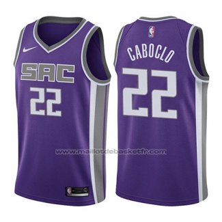 Maillot Sacramento Kings Bruno Caboclo #22 Icon 2017-18 Volet