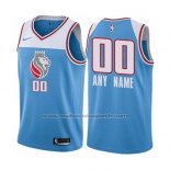 Maillot Sacramento Kings Personnalise Ville 2017-18 Bleu