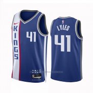 Maillot Sacramento Kings Trey Lyles #41 Ville 2023-24 Bleu