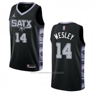 Maillot San Antonio Spurs Blake Wesley #14 Statement 2022-23 Noir