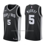 Maillot San Antonio Spurs Dejounte Murray #5 Swingman Icon 2017-18 Noir