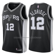 Maillot San Antonio Spurs LaMarcus Aldridge #12 Icon 2017-18 Noir